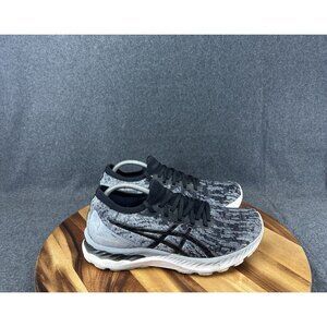Asics Gel Nimbus 23 Knit Mens Size 9.5 Sheet Rock Gray Black 1011B008